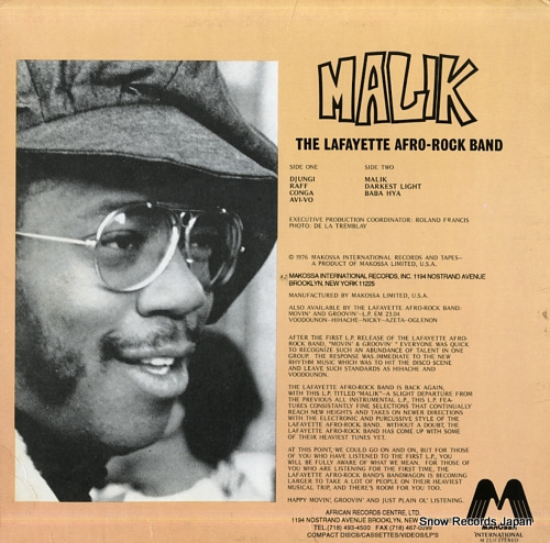 LAFAYETTE AFRO-ROCK BAND, THE malik M2311