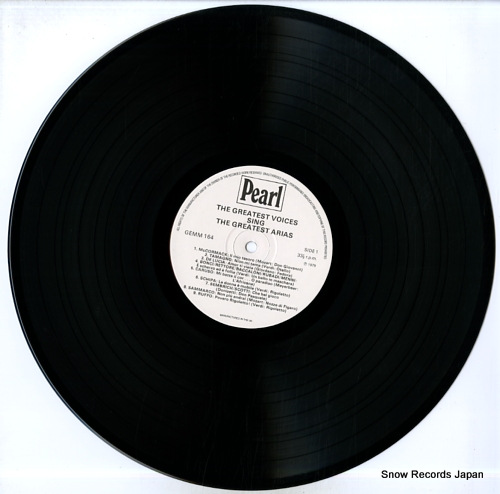 V/A the greatest voices sing the greatest arias GEMM164