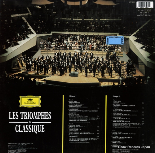 KARAJAN, HERBERT VON les triomphes du classique 427481-1