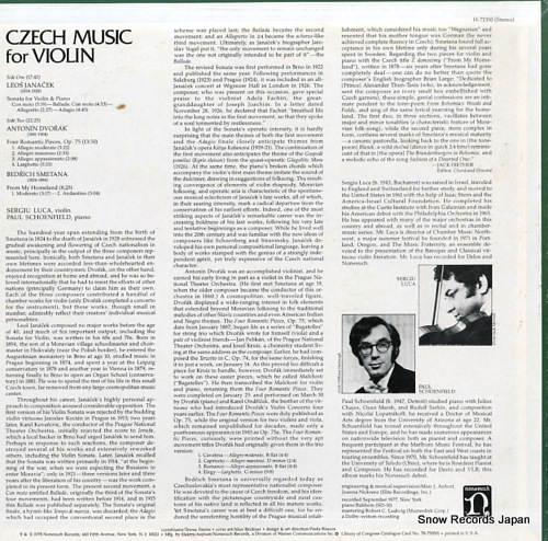 른塦楫 czech music for violin H-71350