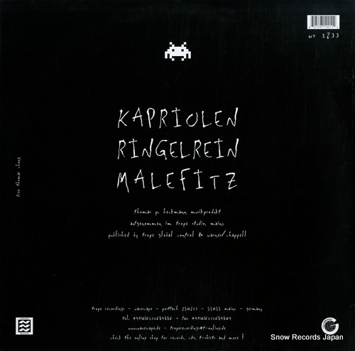 KNARZ kapriolen WS1233 - back cover
