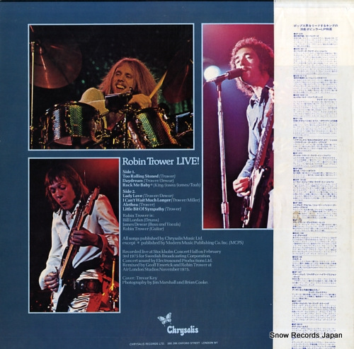 TROWER, ROBIN live! CHY1089