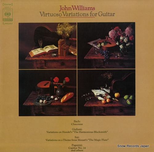 WILLIAMS, JOHN virtuoso variations for guitar SOCM-17