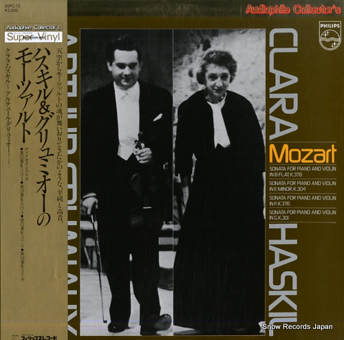 HASKIL, CLARA / ARTUR GRUMIAUX mozart; sonata for piano and violin 30PC-13