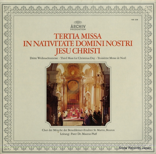 PFAFF, MAURUS tertia missa in nativitate domini nostri jesu christi 198036