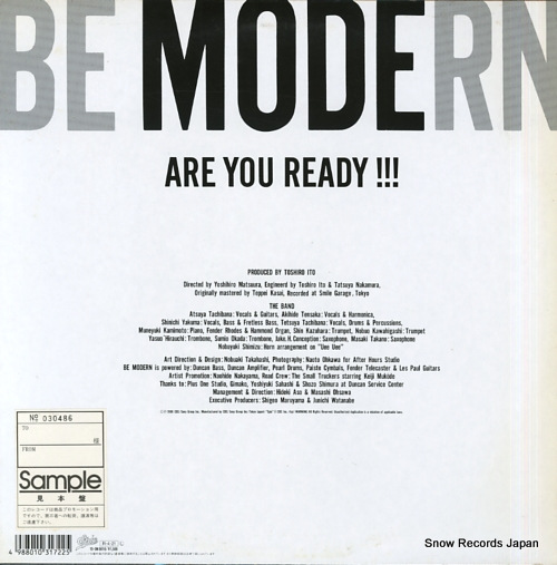 BE MODERN are you ready!!! 15.3H-5016 - back cover