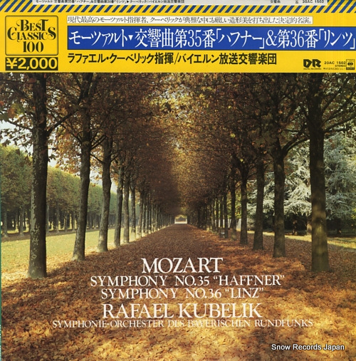 KUBELIK, RAFAEL mozart; symphony no.35 