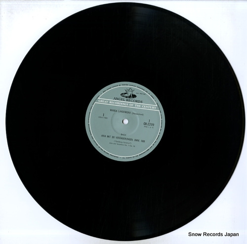 LANDOWSKA, WANDA bach; goldberg variations GR-2209