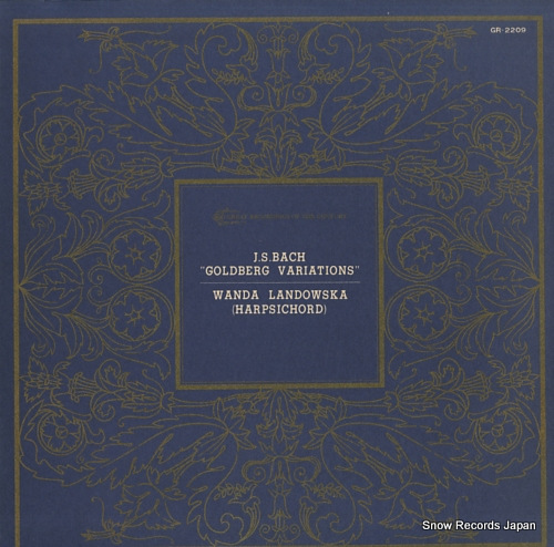 LANDOWSKA, WANDA bach; goldberg variations GR-2209