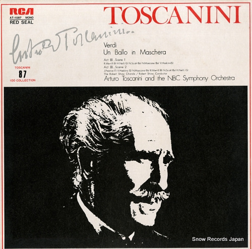TOSCANINI, ARTURO verdi; 