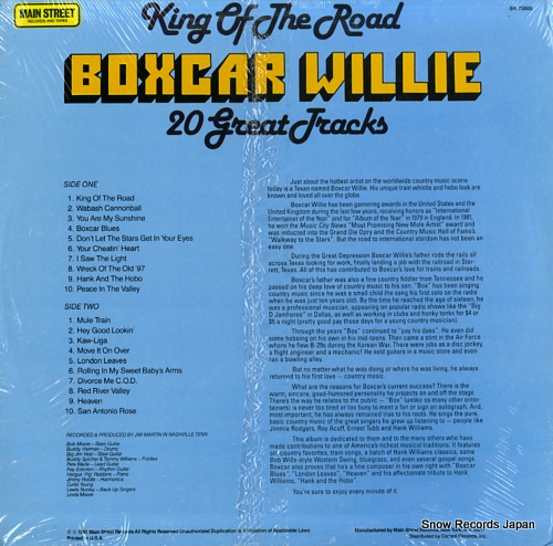 WILLIE, BOXCAR king of the road 20 great tracks SN73000