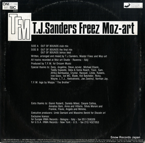 TFM out of bounds OZ004 - back cover