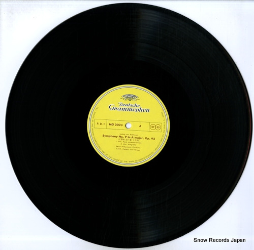 KARAJAN, HERBERT VON beethoven; symphony no.7, overture leonore iii MG2023