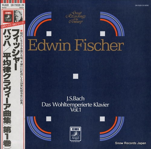 FISCHER, EDWIN bach; das wohltemperierte klavier vol.1 GR-70028.29