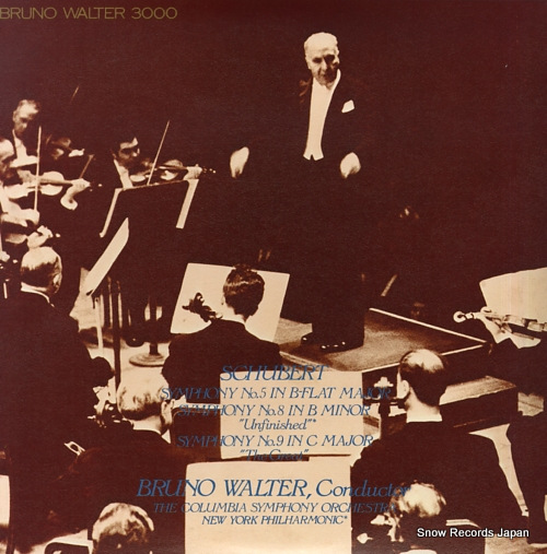 WALTER, BRUNO schubert; symphonies nos.5, 8 & 9 30AC313