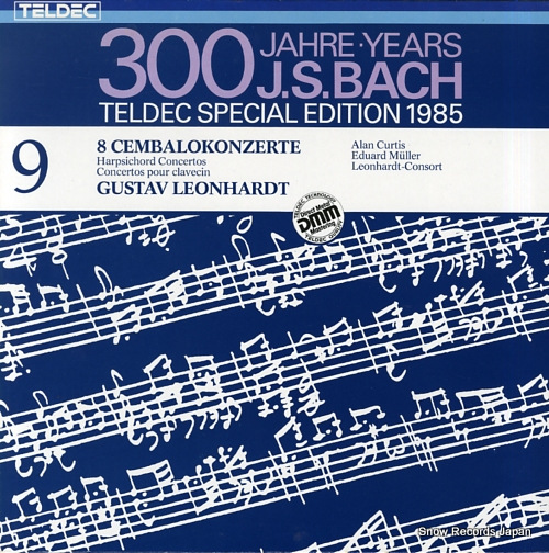 LEONHARDT, GUSTAV bach; 8 cembalokonzerte 6.48239