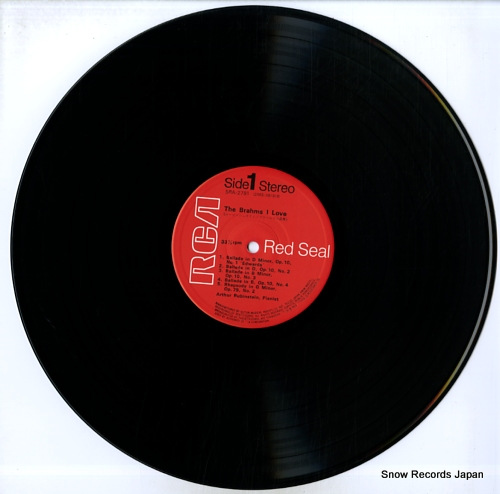 RUBINSTEIN, ARTUR the brahms i love SRA-2781