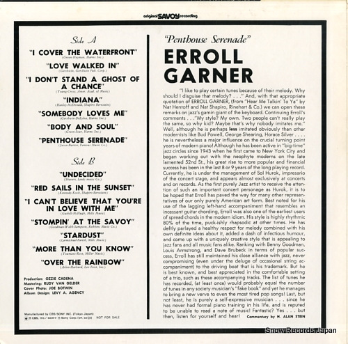 GARNER, ERROLL penthouse serenade YBPC4