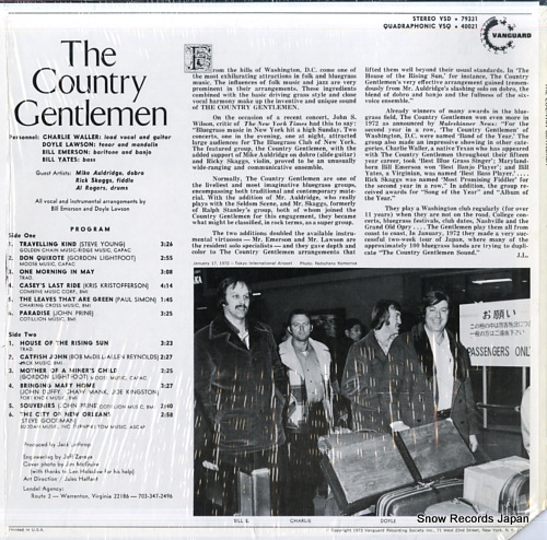 COUNTRY GENTLEMEN, THE the country gentlemen VSD79331