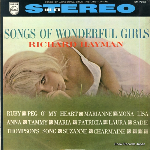 HAYMAN, RICHARD songs of wonderful girls SM-7063