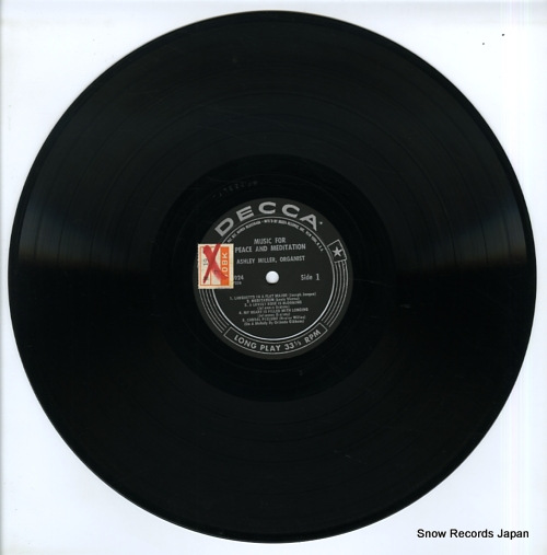 MILLER, ASHLEY music for peace and meditation DL8924 - disc