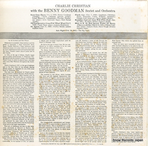 CHRISTIAN, CHARLIE with the benny goodman sextet and orchestra SOPM155