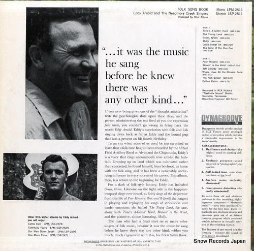 ARNOLD, EDDY folk song book LPM-2811