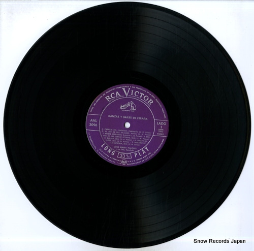 PALOMO, JOSE MARIA danzas y bailes de espana AVL-3096 - disc