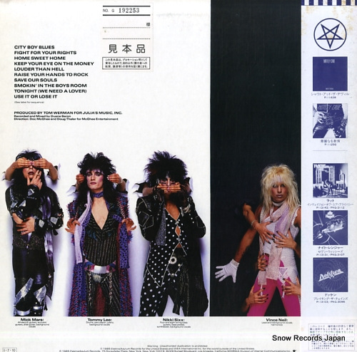 MOTLEY CRUE theatre of pain P-13138