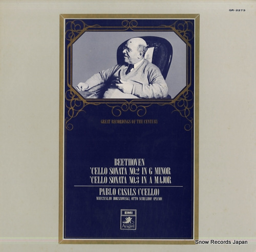 CASALS, PABLO beethoven; cello sonata no.2 in g minor op.5 no.1 GR-2273