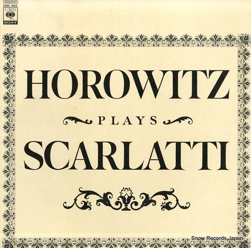 HOROWITZ, VLADIMIR scariatti; sonata in d major longo 424 20AC1554