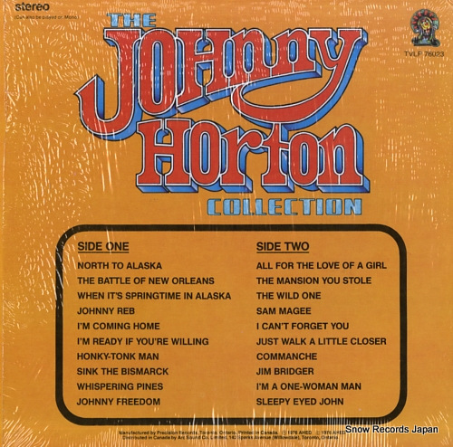 HORTON, JOHNNY the johnny horton collection TVLP76023