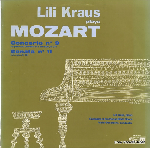 KRAUS, LILI mozart; piano concerto in e flat major k.271 SMS-2191
