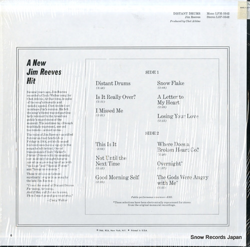 REEVES, JIM distant drums AHL1-3542 / LSP-3542