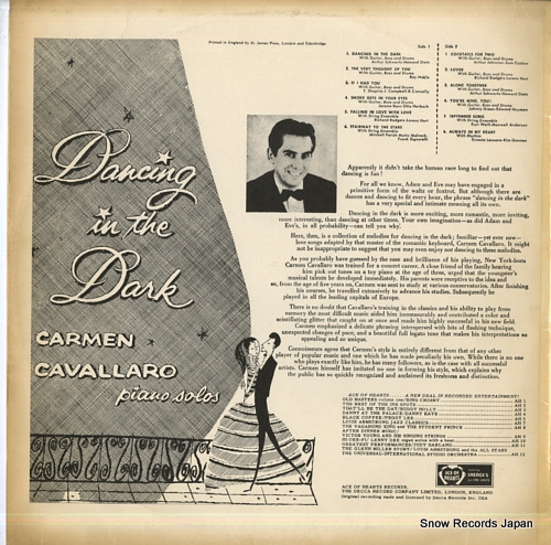 CAVALLARO, CARMEN dancing in the dark AH6