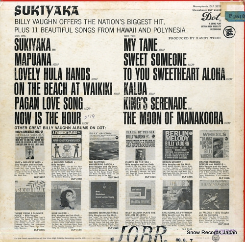 VAUGHN, BILLY sukiyaka DLP3523
