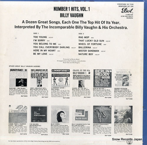 ӥ꡼ number 1 hits, vol.1 DLP3540
