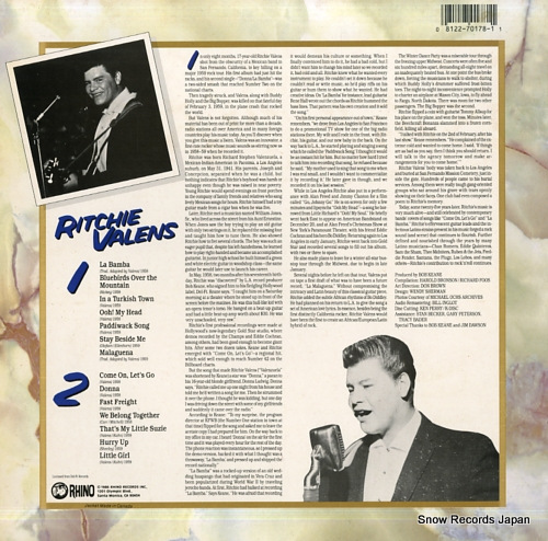 VALENS, RITCHIE the best of ritchie valens RNLP70178