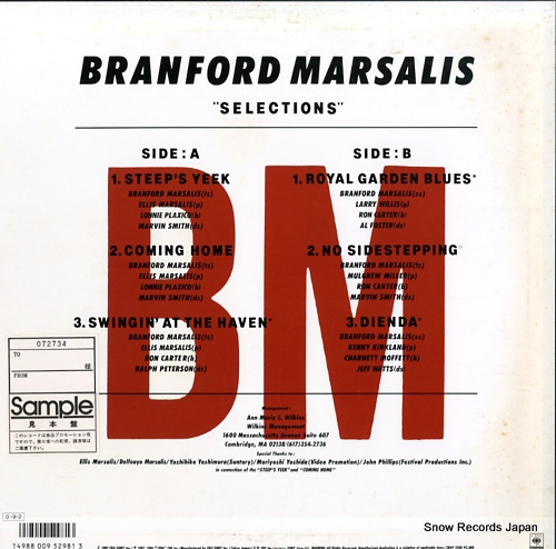 MARSALIS, BRANFORD selections 28AP3368