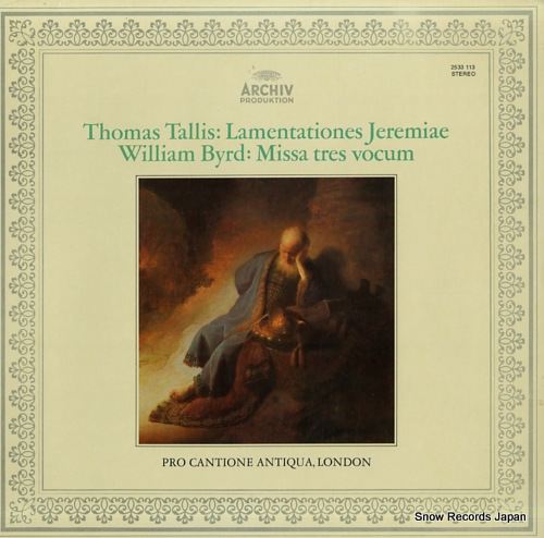 TURNER, BRUNO tallis; lamentationes jeremiae 2533113