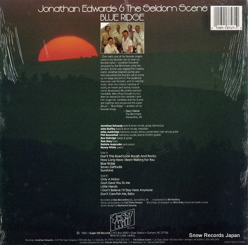 EDWARDS, JONATHAN, AND THE SELDOM SCENE blue ridge SH-3747