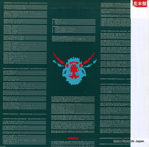 PARSONS, ALAN, PROJECT, THE stereotomy 28RS-10
