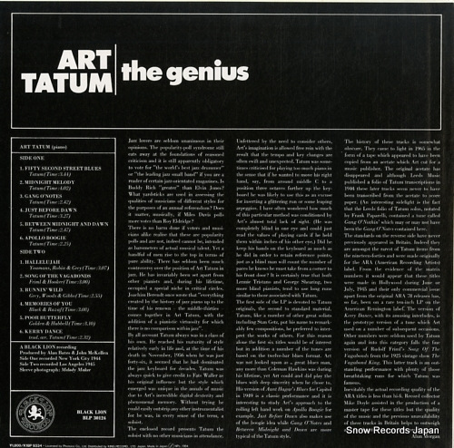 TATUM, ART the genius K18P9334