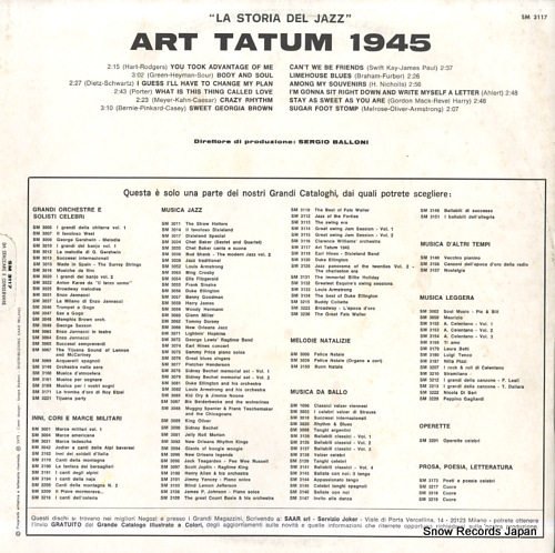TATUM, ART history of jazz art tatum 1945 SM3117