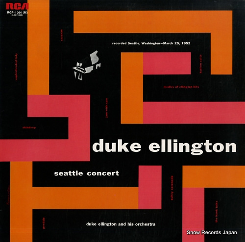 ELLINGTON, DUKE duke ellington seattle concert RGP-1091(M)