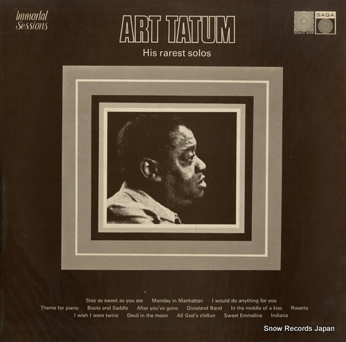TATUM, ART his rarest solos SAGA6915