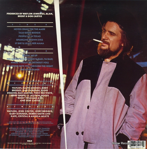JENNINGS, WAYLON never could toe the mark AHL1-5017 - back cover