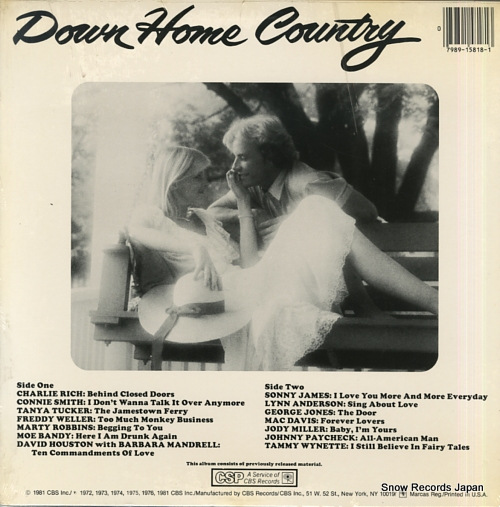 V/A down home country P15818 - back cover