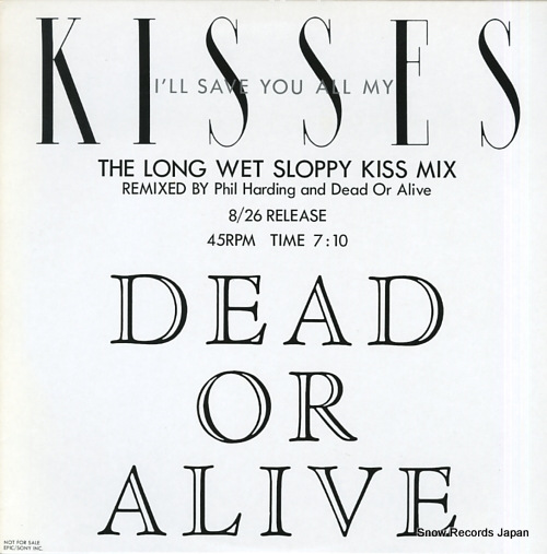 DEAD OR ALIVE i'll save you all my kisses QY.3P-90104