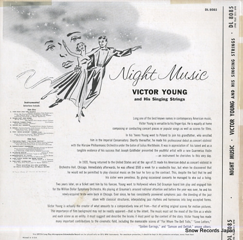 YOUNG, VICTOR night music DL8085
